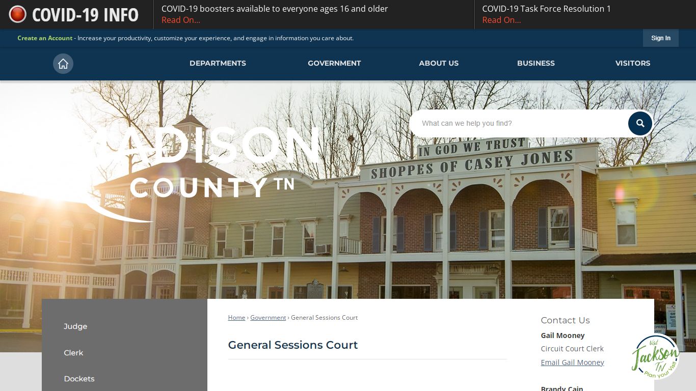 General Sessions Court | Madison County, TN - Official Website